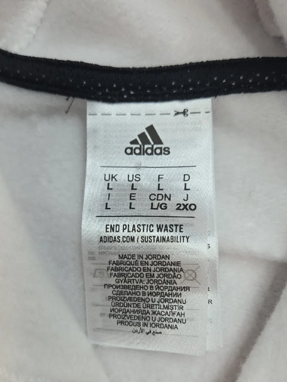 adidas Essentials 3-Stripes White Hoodie